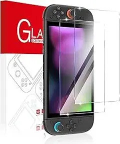 Switch 2 モデル対応 ガラスフィルム 2枚入 液晶 保護フィルム 耐衝撃