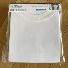 UNIQLOAIRism エアリズムコットンクルーネック半袖Tシャツ白Sホワイト