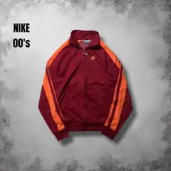 NIKE y2k トラックジャケット サイドライン 短丈 レッド USA古着