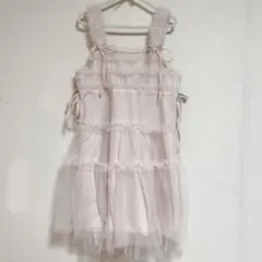 merry jenny チュールコルセットミニワンピース ピンク