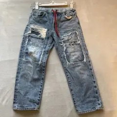 デニムアンドダンガリー　ダメージデニム　120