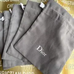 気まぐれSALE ディオール　巾着　ポーチ　グレー　5枚