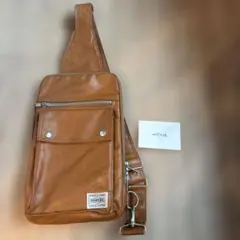 PORTER ボディバッグ ブラウン　キャメル