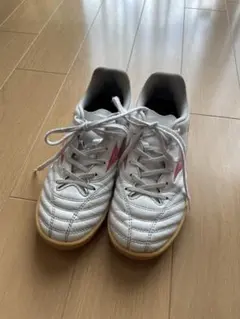Mizuno フットサルシューズ ホワイト/レッド22.5