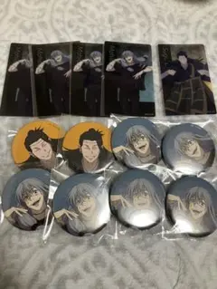 呪術廻戦 アニメーション呪術廻戦展 缶バッジ クリアカード 真人 夏油 羂索