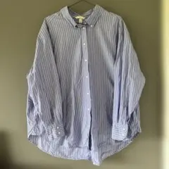 ストライプシャツ XL オーバーサイズシャツのサムネイル