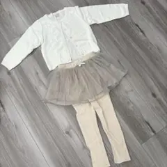reon様専用‼︎ petit main☆カーディガン&チュールスカートレギンス