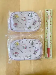 洋服の青山 サンリオキャラクターズ バニティポーチ 2個 ＆ハローキティ菜箸のサムネイル