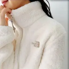 韓国限定 ノースフェイス フリース ボア ジャケット ホワイト XL