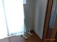 キャスター付きスタンドミラー ホワイトのサムネイル