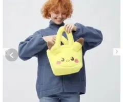 【匿名配送】新品未使用　ポケピース　GU ファーバッグ　ピカチュウのサムネイル