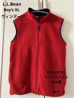 80s〜90s LLBean POLARTEC フリースベスト USA製 XL