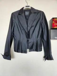LANVINランバンシルクジャケット黒