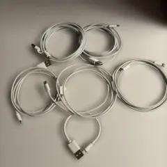 USB-A to Lightning ５本 & type C to １本セット