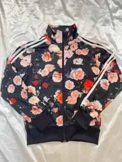 adidas アディダス ファイヤーバード トラックジャケット　花柄　刺繍
