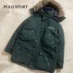 美品 希少 ポロスポーツ ラルフローレン ダウンジャケット フード コットン