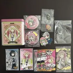 鬼滅の刃 甘露寺蜜璃 伊黒小芭内 おばみつ まとめ売り 缶バッジ ステッカー