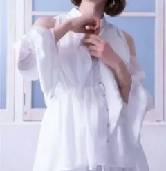 シャツ/ブラウス(長袖/七分) Riu Shirring bowtie blouse MAISON BREEZE reveur ブラウス シャツ 「MAISON reveur」リボン