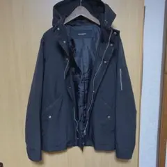 ナノユニバース　フード付きブラックジャケット