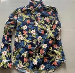 TETE HOMME フローラルネイビーシャツのサムネイル