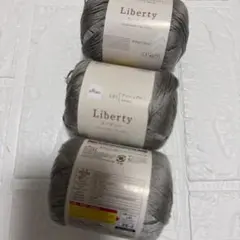 ダイソー 毛糸 Liberty アッシュグレー 3玉 リバティー