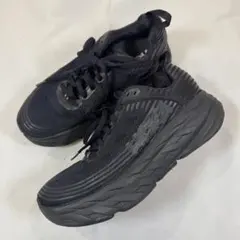 HOKA ONEONE ブラック W BONDI 6 ランニングシューズ 24