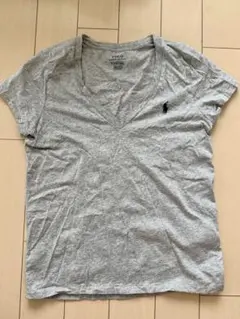 POLO Ralph Lauren ラルフローレングレー Vネック Tシャツ