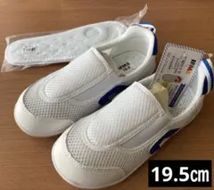 【新品未使用】IFME 上履き 19.5cm ホワイト/ブルー