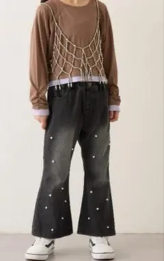 CIAOPANIC TYPY Harper パールデニム110120フレアデニム
