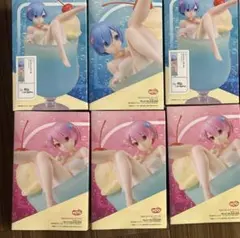 ROUND1限定 リゼロ ラム レム フィギュア クリームソーダ　6体