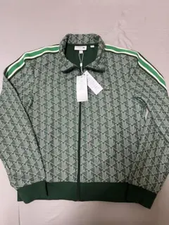 LACOSTE 幾何学模様トラックジャケット　us M