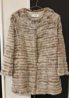 snidel ラビットファーコート M クリーニング済み