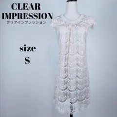 【a802】CLEAR IMPRESSION 新品 タグ付き ワンピース Sのサムネイル