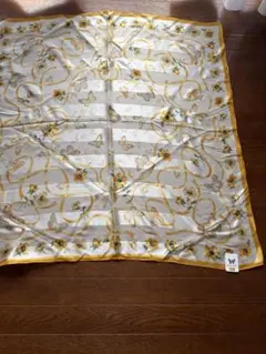 HANAE MORI スカーフ 蝶 花柄 イエロー