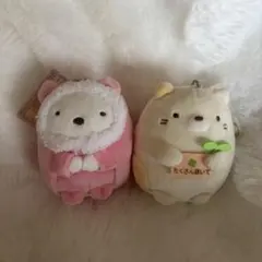 すみっコぐらし しろくま ねこ ぬいぐるみセット