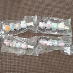 ぷっくり ヘアクリップ 動物 アニマル ヘアピン 4個セット
