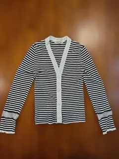 TORRAZZO DONNA ボーダー長袖カーディガン