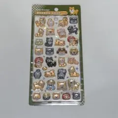 【正規品】ボンボンドロップシール 和柄 しばいぬ 芝犬