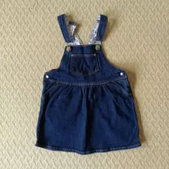 プチバトー PETIT BATEAU ジャンパースカート デニム 86cm