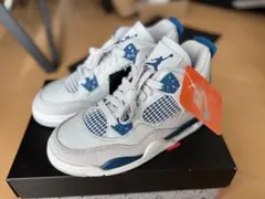 23.5 Nike Air Jordan 4 グレー/ブルー 未使用タグ付き