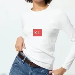 ソフトリブＴ長袖ホワイトＸＬ