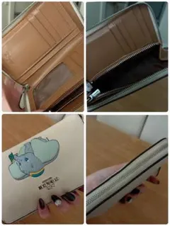 COACH × Disney コラボ ダンボ 長財布 アイボリーのサムネイル