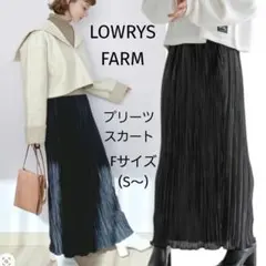 ローリーズファーム LOWRYS FARM プリーツスカート ブラック 黒 S