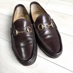 k*g様 定番　GUCCI ビットローファー　ブラウン　ゴールド　41 1/2