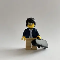 【匿名配送】LEGO レゴ ミニフィグ 男性 青いジャケット 音楽家 小道具つき
