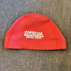 セントラルスポーツ 水泳帽 赤
