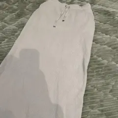 チャオパニックティピー　すっきりシルエットリブスカート　グレー