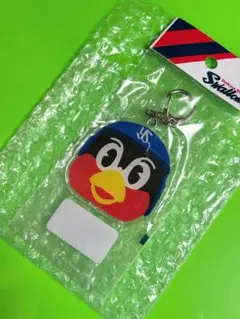 つば九郎　デカフェイスキーホルダー　新品　東京ヤクルトスワローズ