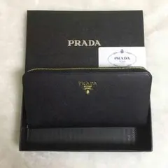 プラダ PRADA 長財布 サフィアーノ ブラック