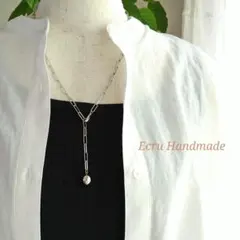 はなはる様　シルバーオーバルチェーンミドルロングネックレスボールチャーム他